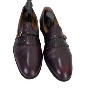 Men's Steeple Gate Genuine Leather Made In Italy Dress Formal Work Shoe Brown 10